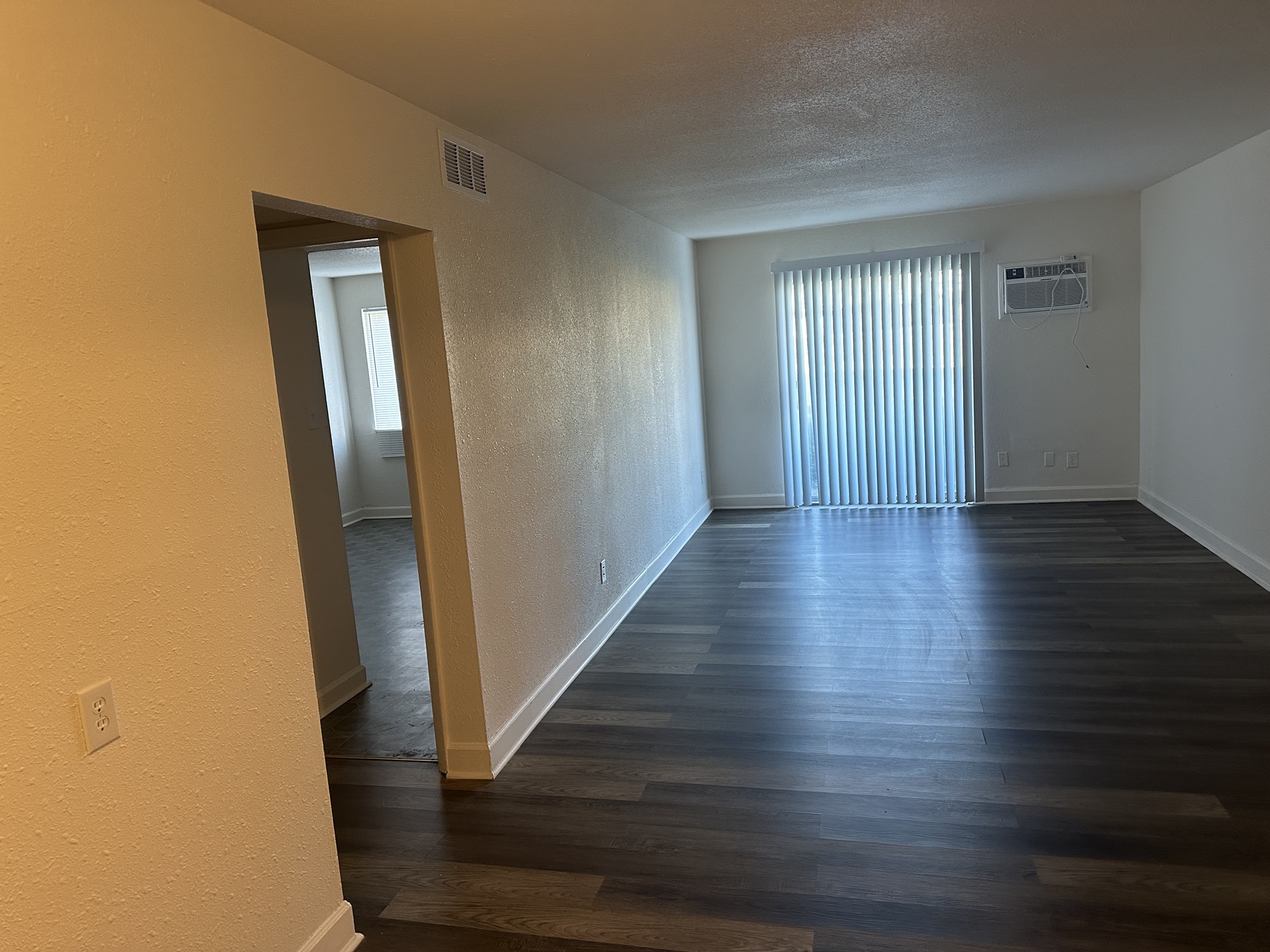 One bedroom apartment interior at Woodlands Apartments in Saint Louis Missouri