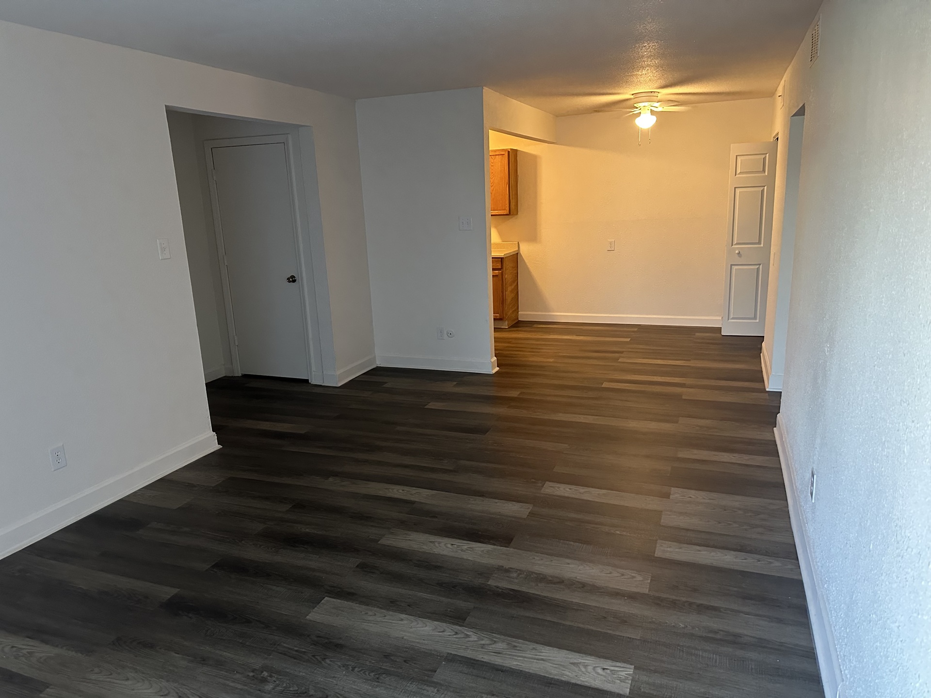 Two bedroom apartment interior at Woodlands Apartments in Saint Louis Missouri